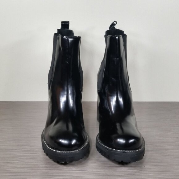 Jeffrey Campbell Cavalry Chelsea Boot, Black Leather, Women’s Size 9.5 M - Picture 3 of 12